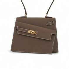 에르메스 켈리 KELLY 20 Désordre 스페셜 Epsom 에토프 골드 B 썸네일 5