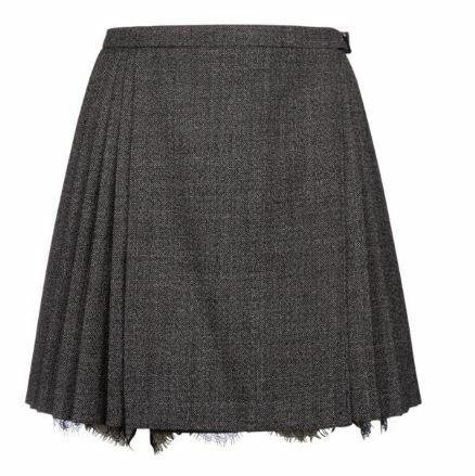 [배송] 크리스챤디올 랩 플리츠 랩 미니 스커트 치마 241J85A1186 9330 - Christian Dior