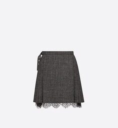 [배송] 크리스챤디올 랩 플리츠 랩 미니 스커트 치마 241J85A1186 9330 썸네일 3