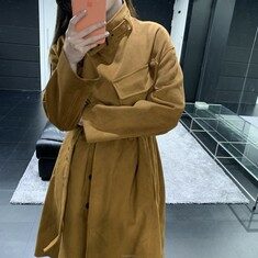 [배송] 이자벨마랑 여성 벨트 디테일 트렌치 코트 브라운 MA0306 썸네일 3