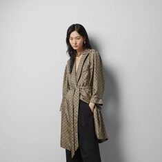 [배송] 구찌 GG슈프림 로고 벨트 롱셔츠 드레스 코트 772399 ZANRP 2237 썸네일 7