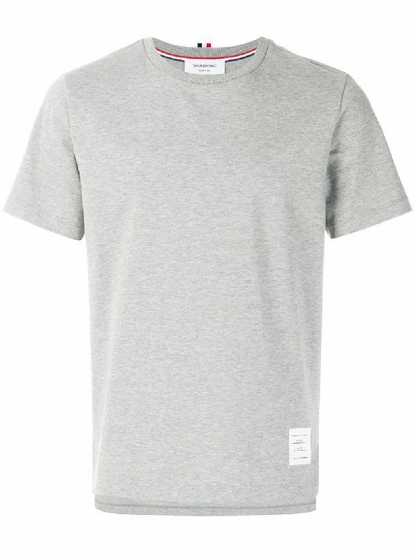 [배송] 톰브라운 로고라벨 RWB 반팔 티셔츠 그레이 MJS067A 00042 055 - Thom Browne