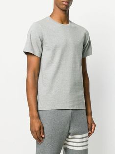 [배송] 톰브라운 로고라벨 RWB 반팔 티셔츠 그레이 MJS067A 00042 055 썸네일 1