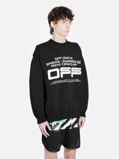 [배송] 오프화이트 로고 니트 스웨터 omhe032r20f94004 썸네일 2