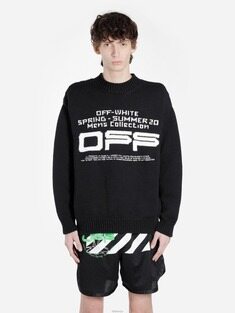 [배송] 오프화이트 로고 니트 스웨터 omhe032r20f94004 썸네일 3