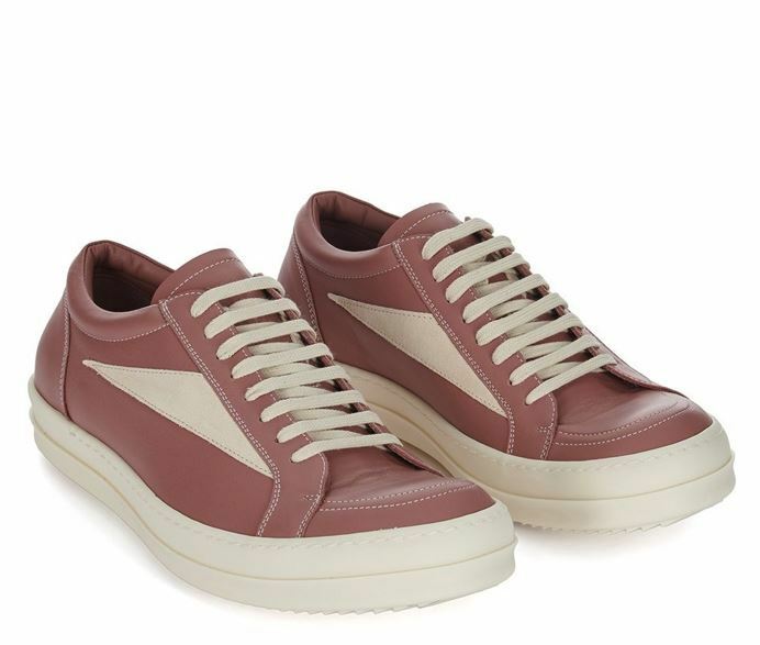 [배송] 릭오웬스 가죽 벨루어 반스 로고 로우탑 ru02d6897 lcolvs 2311 - Rick Owens