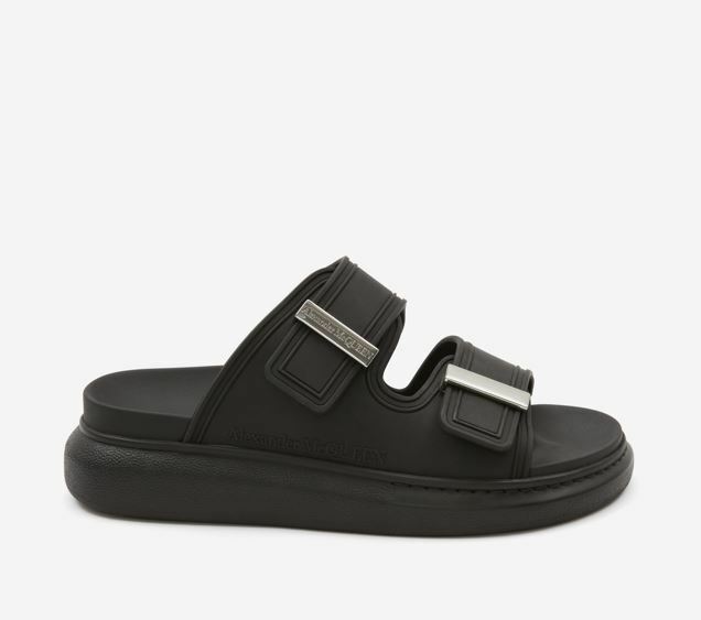 [배송] 알렉산더맥퀸 하이브리드 슬라이드 샌들 슬리퍼 블랙 663563 W4Z51 1081 - Alexander McQueen
