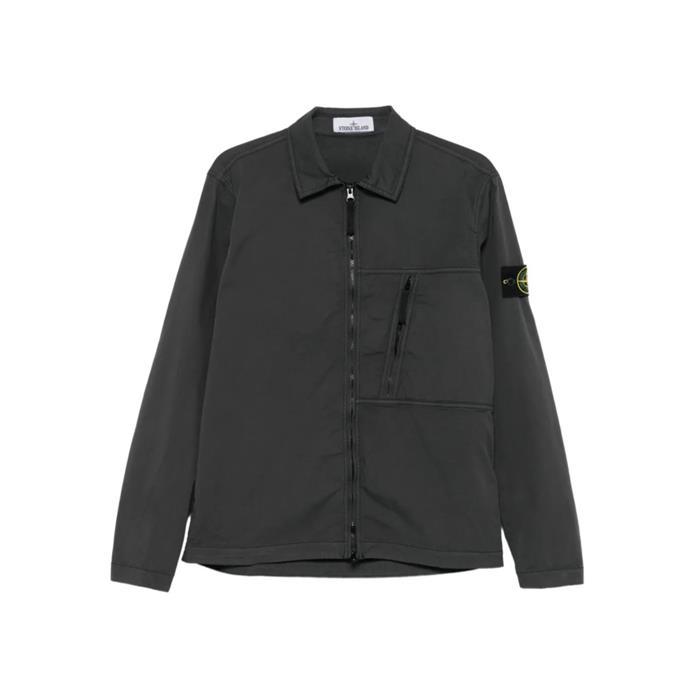 [국내발송] 스톤아일랜드 코튼 오버 셔츠 그레이 1200003 S0010 V0062 - Stone Island