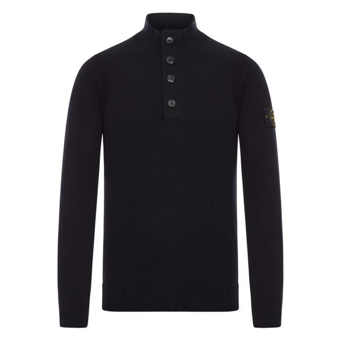 [국내발송] 스톤아일랜드 램스울 스웨터 블랙 5100040 S00A3 V0029 - Stone Island