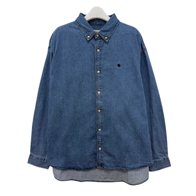 논현 더팩토리 25FW 칼하트 윕 LUCAS 루카스 로고 셔츠 / 블루 (I034525 106) - Carhartt