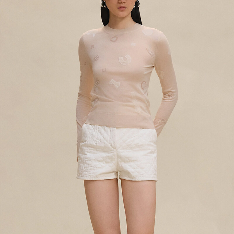 에르메스 Candy Libris 가벼운 롱 슬리브 스웨터 H5H2638D3FH38 - Hermes