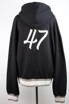디올 자수 47 로고 오버핏 후드 블랙 XXL(110) 썸네일 1