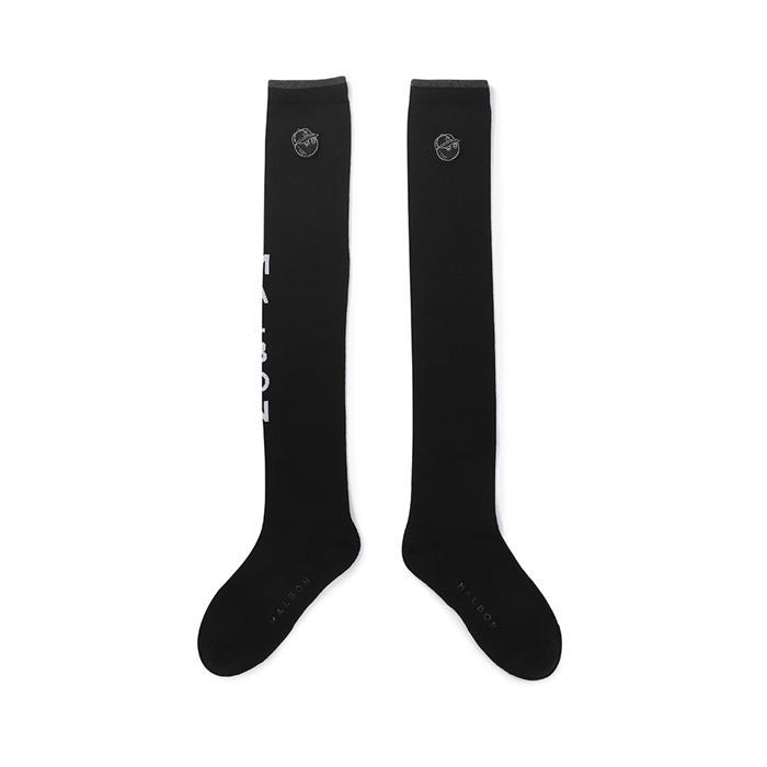 말본골프 버킷 포인트 자카드 오버 니삭스 BLACK M5342PSC10BLK - Malbon