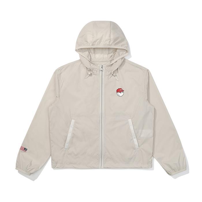 [밀라코/국내발송] 말본골프 경량 후디드 자켓 BEIGE M5322PJK11BEI - Malbon
