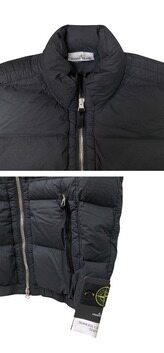 [스톤아일랜드] 25FW 와펜패치 심리스 터널 나일론 다운 TC 다운 베스트 블랙 남성 자켓 K2S15G100007 S0028 V0029 / TFS 썸네일 4