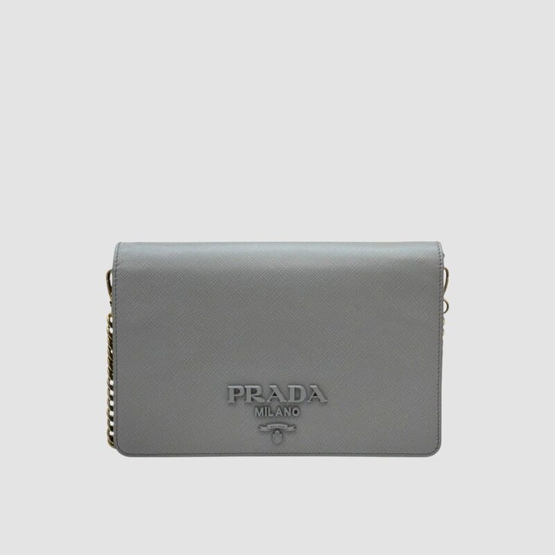 프라다 미니 사피아노 크로스백 스카이블루 1BP018 - Prada