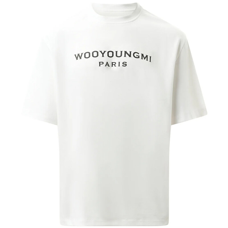 25SS 시그니처 로고 티셔츠 화이트 W251TS01 714W - Wooyoungmi