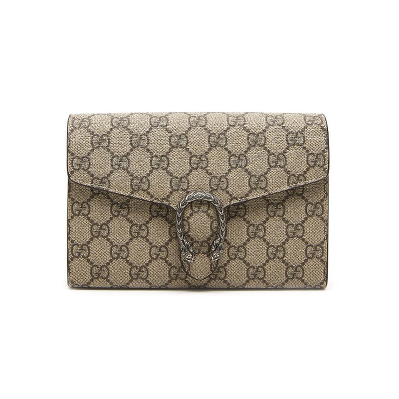 구찌 여성 디오니서스 GG 수프림 캔버스 미니 체인 크로스백 베이지 401231 KHNSN 8642 - Gucci