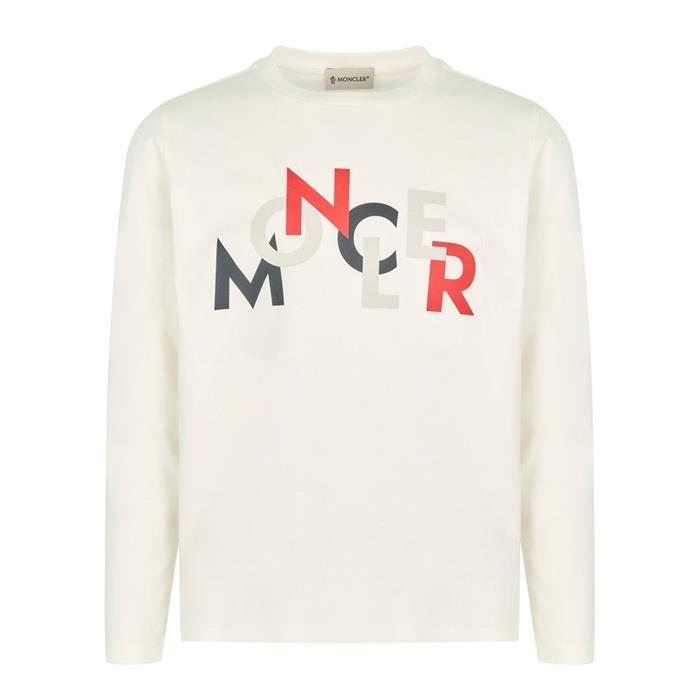 25FW 몽클레키즈 로고 긴팔티셔츠 8D00001 89AFV 034 - Moncler