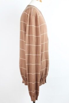 루이비통 스트라이프 로고 가디건 베이지 L(100) 썸네일 2