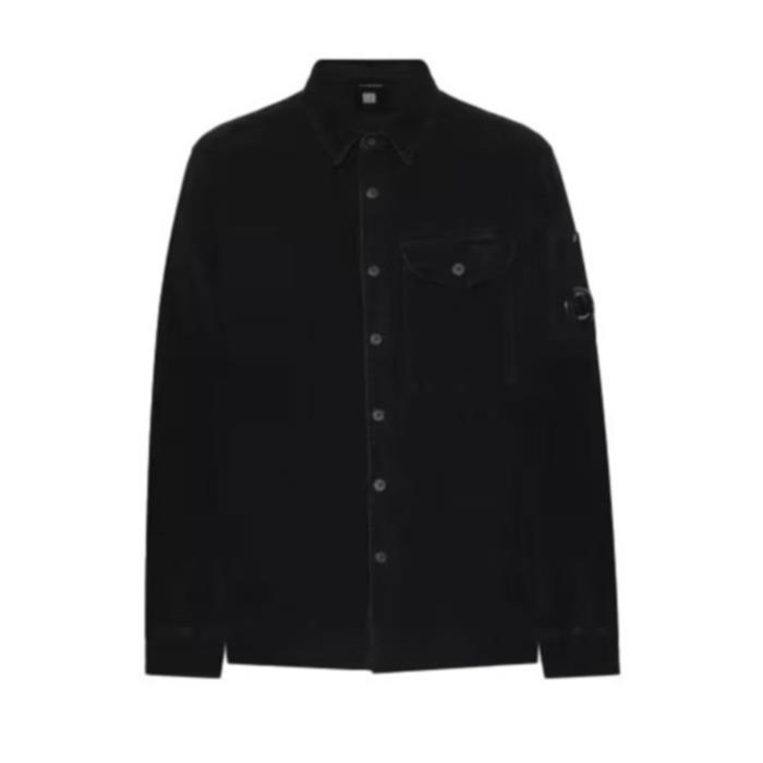 [국내발송] CP컴퍼니 코듀로이 렌즈 셔츠 블랙 19CMSH071A 006410O 999 - CP company