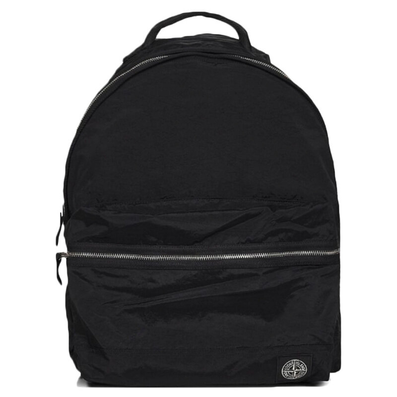 스톤 25FW 로고 패치 나일론 메탈 백팩 블랙 K2S15 9200014 S0251 V0029 - Stone Island
