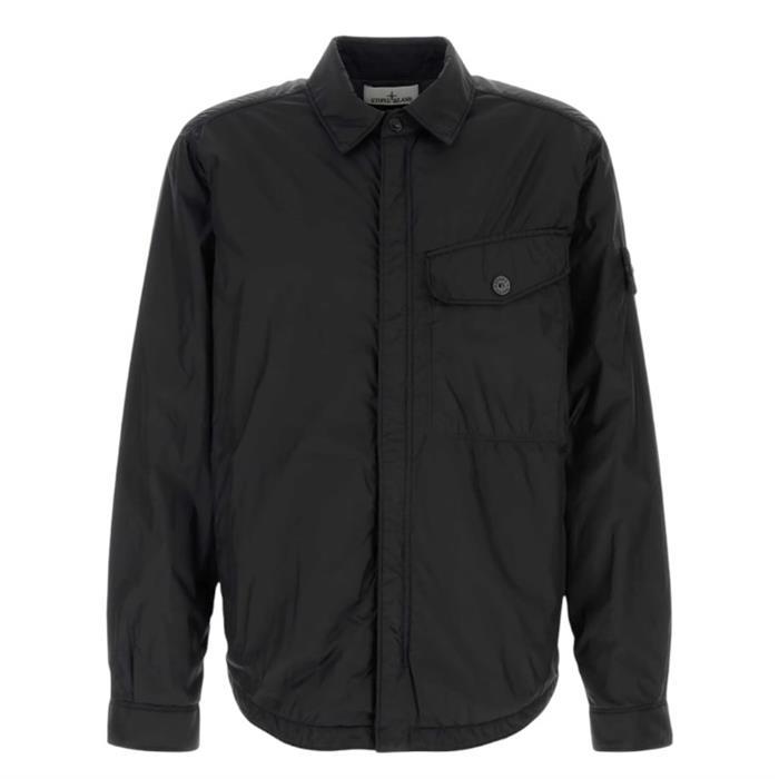 스톤아일랜드 크링클랩스 셔츠 자켓 블랙 K2S15 Q100006 S0A23 V0029 - Stone Island