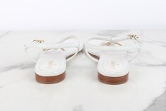 샤넬 CC 펄 카멜리아 티스트랩 샌들 화이트 38.5(255) 썸네일 5