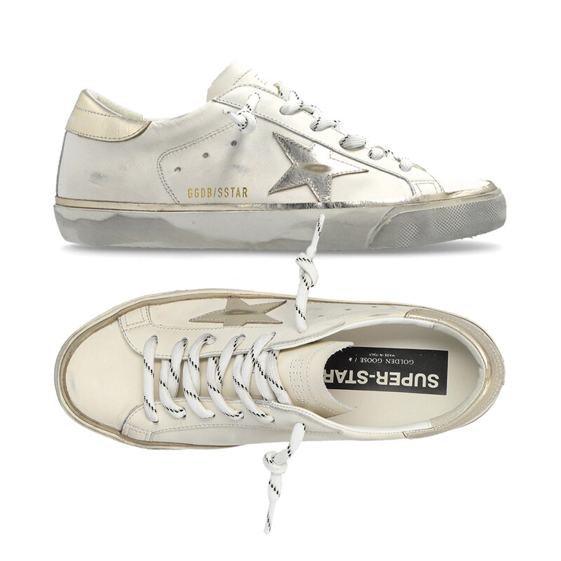 25FW 여성 슈퍼스타 클래식 스니커즈 옵틱화이트/플래티넘 GWF00101 F007558 10698 - Golden Goose