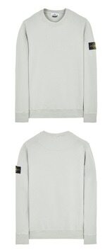 [스톤아일랜드] 22FW 771563020 V0061 와펜패치 크루넥 맨투맨 펄그레이 남성 맨투맨 / TLS 썸네일 3