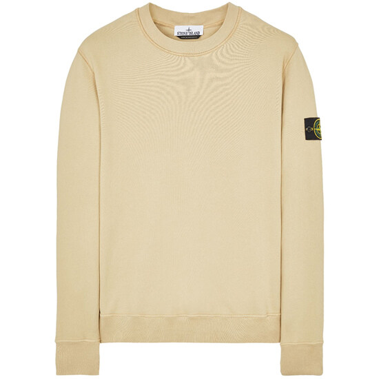 [스톤아일랜드] 22FW 771563020 V0090 와펜패치 크루넥 맨투맨 베이지 맨투맨 / TLS - Stone Island