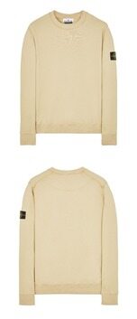 [스톤아일랜드] 22FW 771563020 V0090 와펜패치 크루넥 맨투맨 베이지 맨투맨 / TLS 썸네일 3