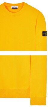 [스톤아일랜드] 22FW 771563020 V0030 와펜패치 크루넥 맨투맨 옐로우 남성 맨투맨 / TJ 썸네일 4