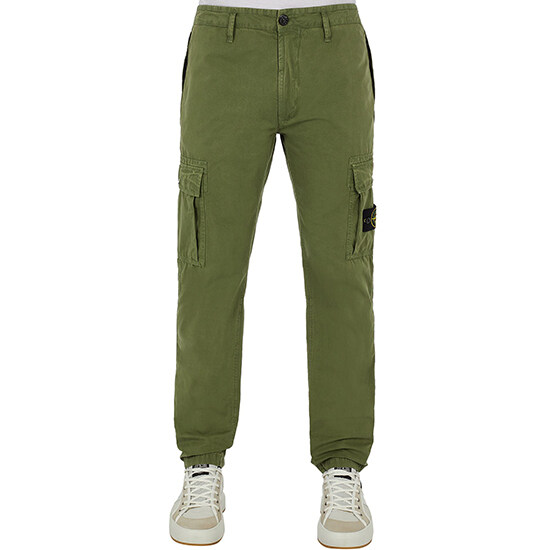 [스톤아일랜드] 22SS 7615303WA V0158 와펜패치 카고 팬츠 카키 남성 팬츠 / TLS - Stone Island