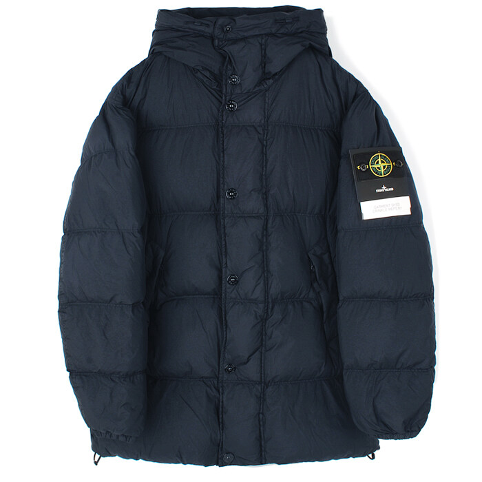 25FW 스톤 크링클랩스 후드 롱패딩 네이비 K2S154100012 S0A23 V0020 - Stone Island