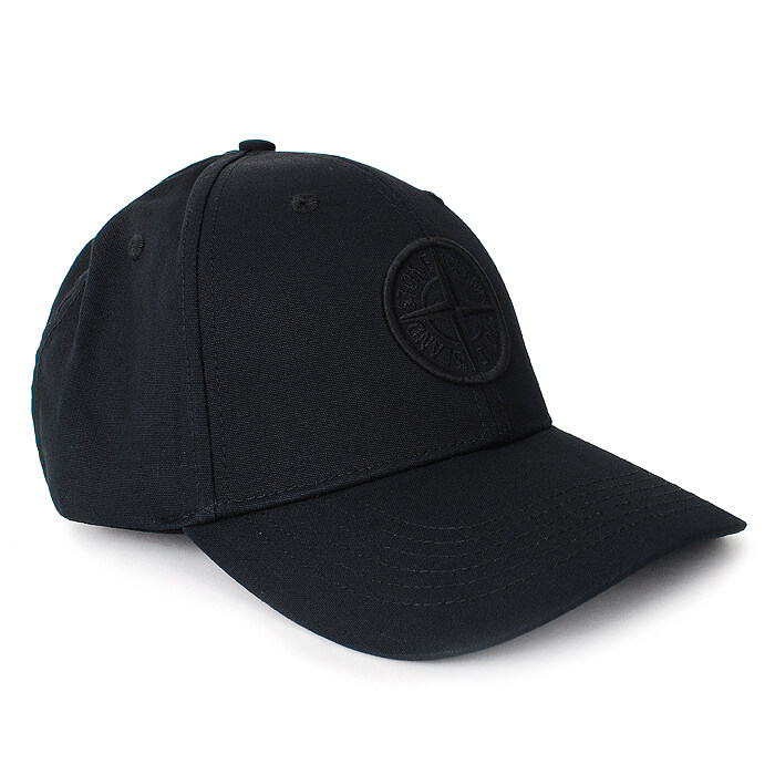 25FW 스톤 와펜 로고자수 캡모자 블랙 K2S159100013 S0248 V0029 - Stone Island