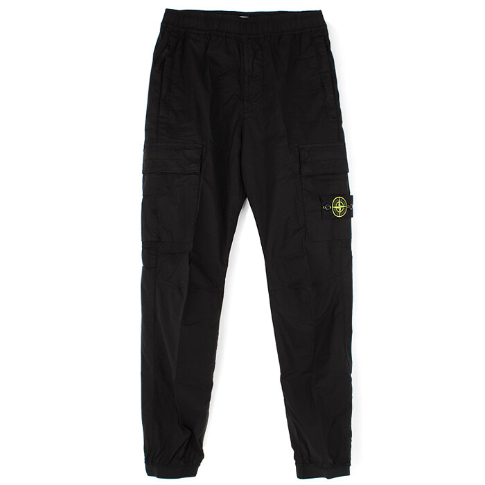 25SS 스톤 와펜 밴딩 카고바지 블랙 K1S153100031 S0003 V0029 - Stone Island