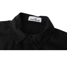 25SS 스톤 코튼 버튼 오버셔츠 블랙 K1S151200015 S0003 V0029 썸네일 2
