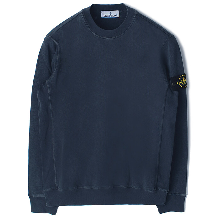 25SS 스톤 와펜 워싱 맨투맨 네이비 K1S156100020 S0060 V0020 - Stone Island