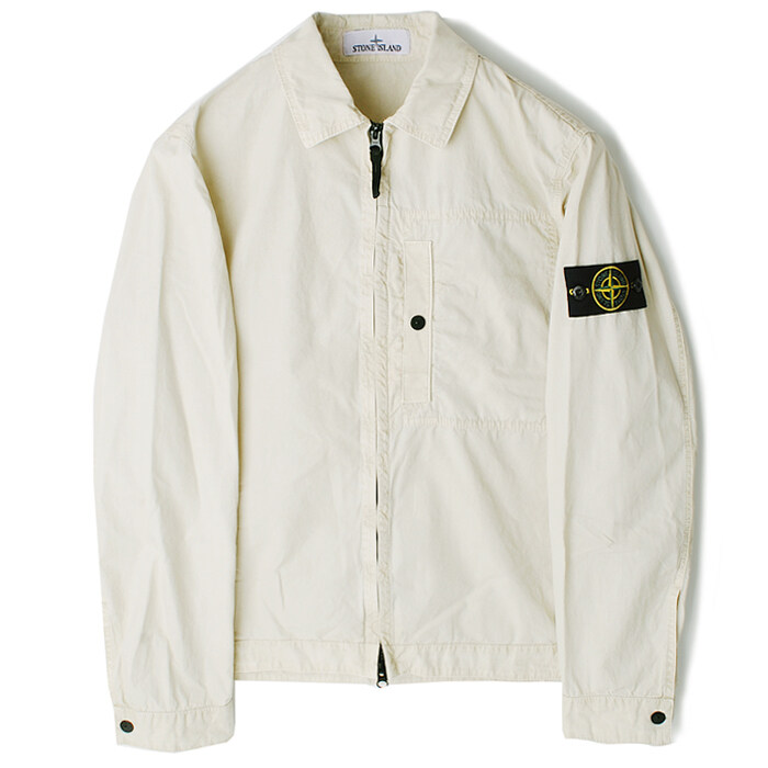 25SS 스톤 집업 셔츠형 자켓 라이트베이지 K1S151200032 S00WN V0195 - Stone Island