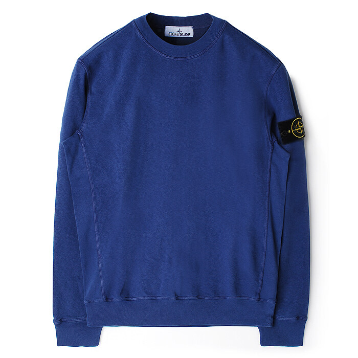 25SS 스톤 와펜 워싱 맨투맨 블루 K1S156100020 S0060 V0128 - Stone Island