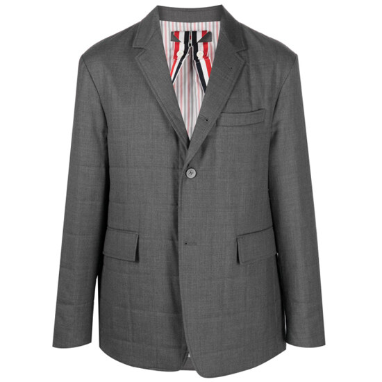[톰브라운] MJD074X 00626 035 트윌 다운필드 자켓 메드 그레이 남성 자켓 / TJ - Thom Browne