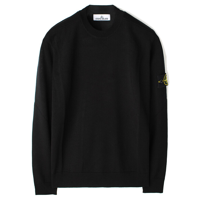 24FW 스톤 라이트 울 니트 블랙 8115510C4 A0029 - Stone Island