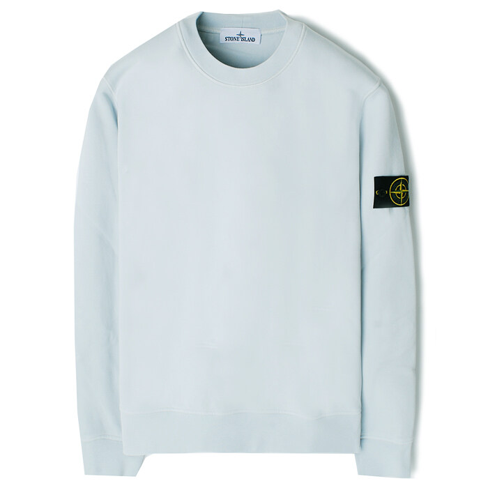 25SS 스톤 와펜 라운드 맨투맨 스카이블루 K1S156100044 S0051 V0041 - Stone Island