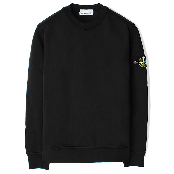 25SS 스톤 와펜 라운드 맨투맨 블랙 K1S156100044 S0051 V0029 - Stone Island