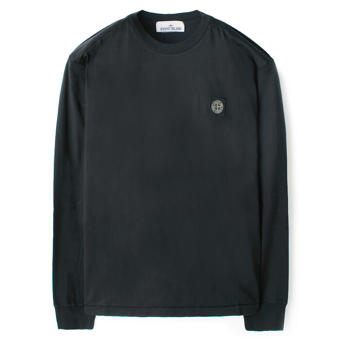 24FW 스톤 가슴패치 긴팔티 다크그레이 811522713 V0062 - Stone Island