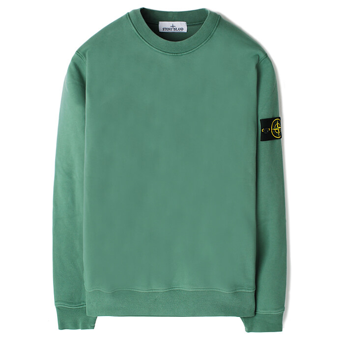24FW 스톤 와펜 라운드 맨투맨 민트그린 811563051 V0055 - Stone Island