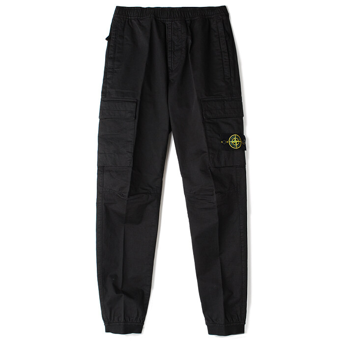24FW 스톤 와펜 밴딩 카고바지 블랙 811531314 A0029 - Stone Island