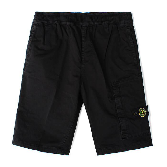 24SS 스톤주니어 카고 반바지 블랙 8016L0112 V0029 A10A12 - Stone Island