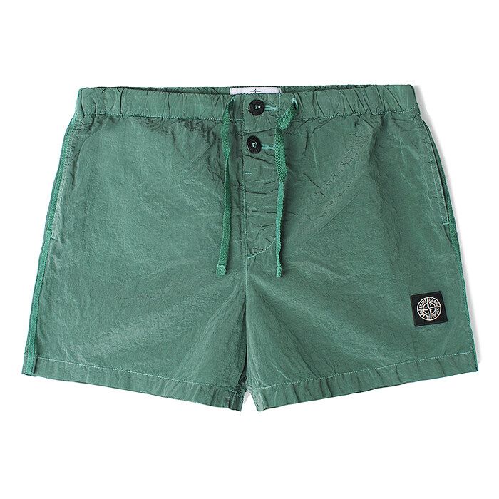 24SS 스톤 나일론메탈 숏 비치웨어 그린 8015B0643 V0052 - Stone Island